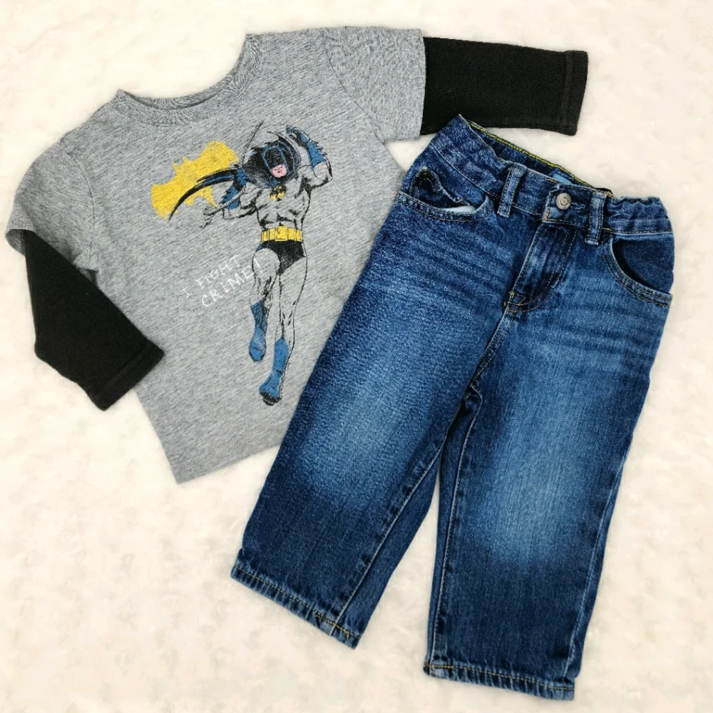 Baby Gap Batman tee and jeans size 12-18 months